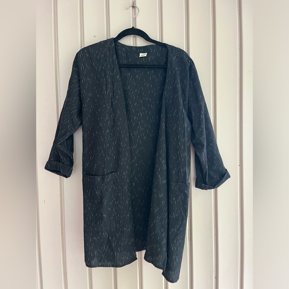 New! Sseko Stardust Ikat Open Front Jacket